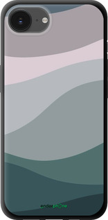 TPU чехол С фиолетовым и бирюзовым ретро-стилем и волнами для Apple iPhone SE 4 - 6533b-3652 изображение 