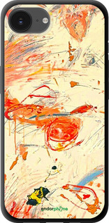 TPU чехол Динамичная картина с хаотичными мазками для Apple iPhone SE 4 - 6540b-3652 изображение 