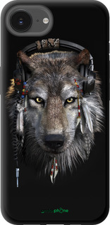 TPU чехол Вовк-меломан для Apple iPhone SE 4 - 875b-3652 изображение 