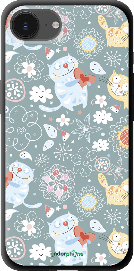 TPU чехол Кошенята v3 для Apple iPhone SE 4 - 1223b-3652 изображение 