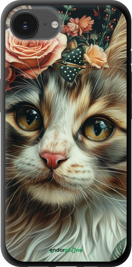TPU чехол Cats and flowers для Apple iPhone SE 4 - 6069b-3652 изображение 