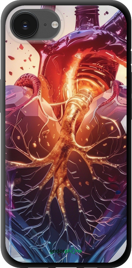 TPU чехол Crystal Heart для Apple iPhone 16e - 6070b-3971 изображение 