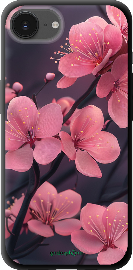 TPU чехол Пурпурова сакура для Apple iPhone SE 4 - 6075b-3652 изображение 