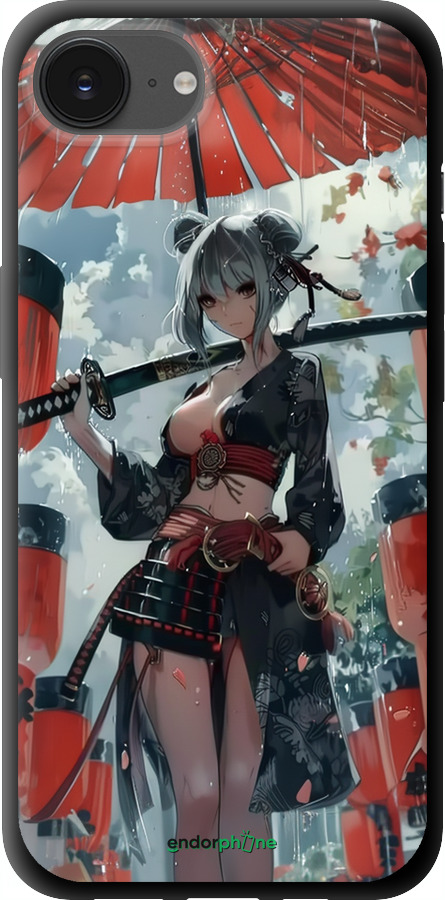 TPU чехол Гейша-воїн для Apple iPhone SE 4 - 6124b-3652 изображение 