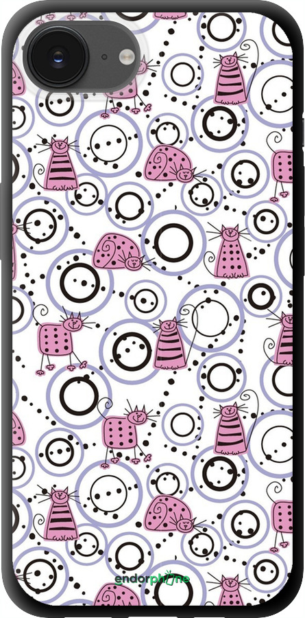 TPU чехол Смешные коты для Apple iPhone 16e - 907b-3971 изображение 