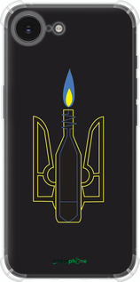 Силикон с усиленными углами чехол Коктейль Молотова для Apple iPhone 16e - 1044sp-3971 изображение 