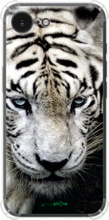 Силіконовий протиударний с посиленими кутами чехол Сумний білий тигр для Apple iPhone 16e - 106sp-3971 изображение 