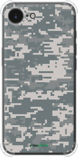 Силикон с усиленными углами чехол Камуфляж для Apple iPhone SE 4 - 1085sp-3652 изображение 