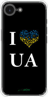 Силикон с усиленными углами чехол I love UA для Apple iPhone SE 4 - 1112sp-3652 изображение 