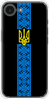 Силикон с усиленными углами чехол Тризуб в вышиванке для Apple iPhone SE 4 - 1158sp-3652 изображение 