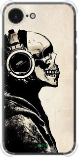 Силикон с усиленными углами чехол Скелет-меломан v2 для Apple iPhone SE 4 - 1200sp-3652 изображение 