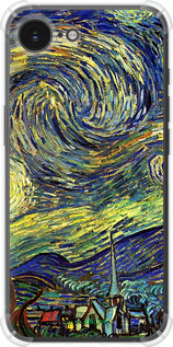 Силикон с усиленными углами чехол Винсент Ван Гог. Звёздная ночь для Apple iPhone 16e - 163sp-3971 изображение 