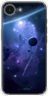 Силіконовий протиударний с посиленими кутами чехол Планети в синьому космосі для Apple iPhone 16e - 171sp-3971 изображение 