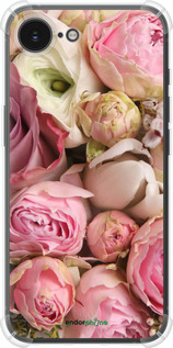 Силикон с усиленными углами чехол Розы v2 для Apple iPhone 16e - 2320sp-3971 изображение 