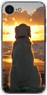 Силіконовий протиударний с посиленими кутами чехол Захід і собака для Apple iPhone 16e - 3966sp-3971 изображение 