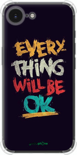 Силикон с усиленными углами чехол Все будет хорошо для Apple iPhone 16e - 4068sp-3971 изображение 