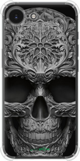 Силикон с усиленными углами чехол skull-ornament для Apple iPhone SE 4 - 4101sp-3652 изображение 