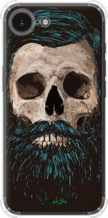 Силикон с усиленными углами чехол Череп с бородой для Apple iPhone SE 4 - 4102sp-3652 изображение 