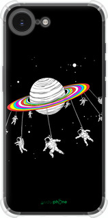 Силіконовий протиударний с посиленими кутами чехол Місячна карусель для Apple iPhone 16e - 4136sp-3971 изображение 