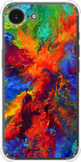 Силіконовий протиударний с посиленими кутами чехол Акварель на полотні для Apple iPhone SE 4 - 4150sp-3652 изображение 