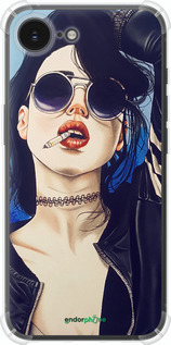 Силикон с усиленными углами чехол Девушка на стиле для Apple iPhone SE 4 - 4151sp-3652 изображение 