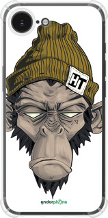 Силикон с усиленными углами чехол Обезьяна в шапке для Apple iPhone SE 4 - 4183sp-3652 изображение 