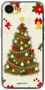 Силіконовий протиударний с посиленими кутами чехол Новорічна ялинка для Apple iPhone SE 4 - 4198sp-3652 изображение 