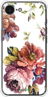 Силикон с усиленными углами чехол Vintage flowers для Apple iPhone 16e - 4333sp-3971 изображение 
