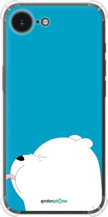 Силикон с усиленными углами чехол Мишка 1 для Apple iPhone SE 4 - 4358sp-3652 изображение 