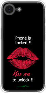 Силикон с усиленными углами чехол Разблокируй-поцелуй для Apple iPhone SE 4 - 4372sp-3652 изображение 