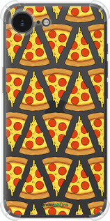 Силикон с усиленными углами чехол Пицца для Apple iPhone 16e - 4408sp-3971 изображение 