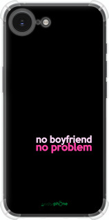 Силикон с усиленными углами чехол no boyfriend no problem для Apple iPhone 16e - 4549sp-3971 изображение 
