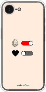 Силикон с усиленными углами чехол Любовь и ум для Apple iPhone 16e - 4553sp-3971 изображение 