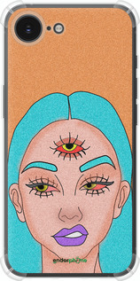 Силіконовий протиударний с посиленими кутами чехол Дівчина малюнок для Apple iPhone SE 4 - 4576sp-3652 изображение 