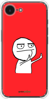 Силикон с усиленными углами чехол Мем для Apple iPhone 16e - 4578sp-3971 изображение 