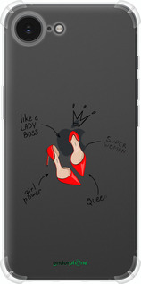 Силикон с усиленными углами чехол Женщина для Apple iPhone 16e - 4599sp-3971 изображение 