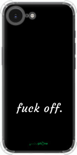 Силіконовий протиударний с посиленими кутами чехол Fuck off для Apple iPhone SE 4 - 4731sp-3652 изображение 