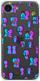 Силіконовий протиударний с посиленими кутами чехол Емоції для Apple iPhone SE 4 - 4736sp-3652 изображение 