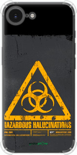 Силіконовий протиударний с посиленими кутами чехол biohazard 28 для Apple iPhone SE 4 - 4846sp-3652 изображение 