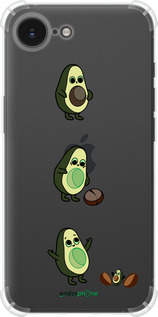 Силіконовий протиударний с посиленими кутами чехол Авокадо 1 для Apple iPhone SE 4 - 4857sp-3652 изображение 