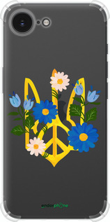 Силіконовий протиударний с посиленими кутами чехол Герб v3 для Apple iPhone SE 4 - 5265sp-3652 изображение 