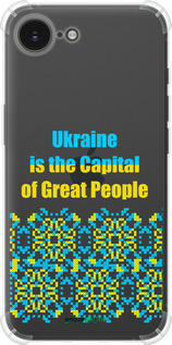 Силикон с усиленными углами чехол Ukraine для Apple iPhone SE 4 - 5283sp-3652 изображение 