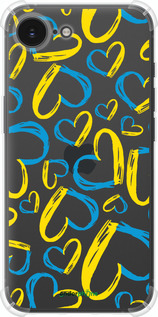 Силикон с усиленными углами чехол Сердца UA для Apple iPhone 16e - 5292sp-3971 изображение 