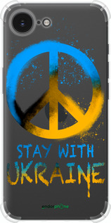 Силикон с усиленными углами чехол Stay with Ukraine v2 для Apple iPhone SE 4 - 5310sp-3652 изображение 