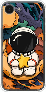 Силикон с усиленными углами чехол Астронавт и звезда для Apple iPhone SE 4 - 5326sp-3652 изображение 