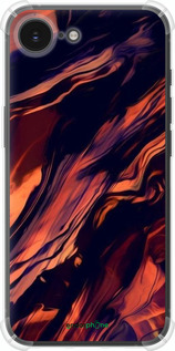 Силикон с усиленными углами чехол Черно-оранжевая абстракция для Apple iPhone SE 4 - 5340sp-3652 изображение 