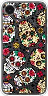 Силіконовий протиударний с посиленими кутами чехол Черепи для Apple iPhone SE 4 - 5471sp-3652 изображение 