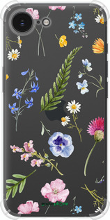Силикон с усиленными углами чехол Цветочный фон v2 для Apple iPhone SE 4 - 5472sp-3652 изображение 