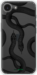 Силіконовий протиударний с посиленими кутами чехол Змії для Apple iPhone SE 4 - 5473sp-3652 изображение 