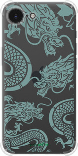 Силикон с усиленными углами чехол Дракон для Apple iPhone 16e - 5476sp-3971 изображение 